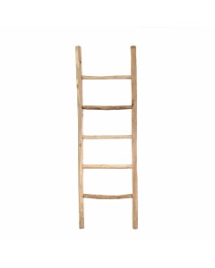 Teakhouten decoratie ladder | Naturel Eiken-Look| 50x5x150 - Decoratieladder-Eiken-Naturel-150-50-1